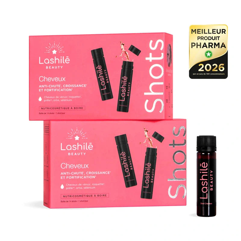 Shots Cheveux Lashilé Beauty Pack X2 - Anti-chute, croissance et fortification - Meilleur Produit Pharma 2026